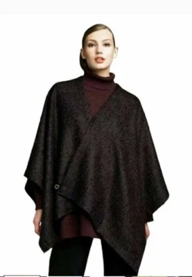 NWT Eskandar Cape Poncho Crossover Jacket Mohair Virgin Wool Silk-Lagenlook S-L? - Image 1 of 4