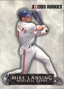 1993 Jimmy Dean Rookies Montreal Expos Baseball Card #6 Mike Lansing