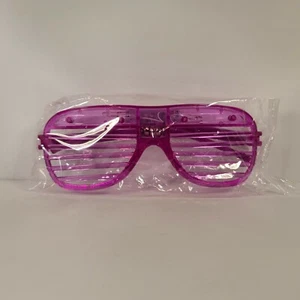 LED Magenta Shutter  Shades Flashing Rave Wedding Supplies - Picture 1 of 2