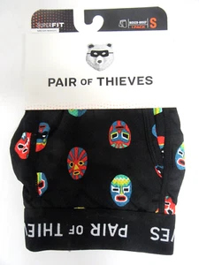 PAR de THIEVES Calzoncillos Boxer Mágicos de Malla Super Fit - Máscara Negra - Para Hombre Talla S - Imagen 1 de 8