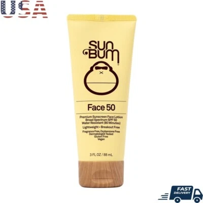 SPF 50 Protector Solar Loción Facial Sin Fragancia Resistente al Agua No Grasa Nuevo Foto 1 de 4