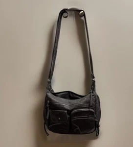 GAL Grey Womens Purse With Adjustable Strap And Pockets - Picture 1 of 11
