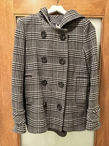 Tevrow + Chase Black/ White Peacoat Flannel Hoodie - Picture 1 of 5
