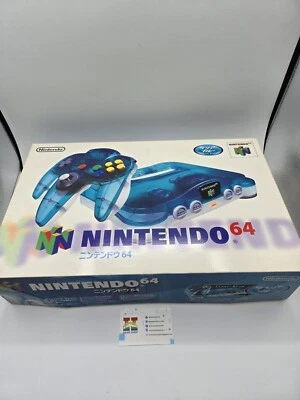 Nintendo 64 Clear Blue Jap Ntsc-J Console Retrogame Ottime Condizioni - Immagine 1 di 4