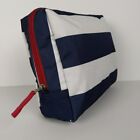 Pottery Barn Kids Red White Blue Carry Bag Tote Purse Clutch Toiletries Zippered