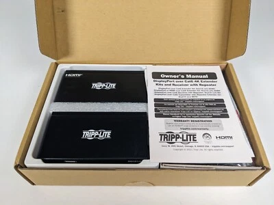 Tripp Lite B127A-1A1-BDBD DisplayPort over Cat6 Extender Kit, 4K, 230 ft - Image 1 of 4