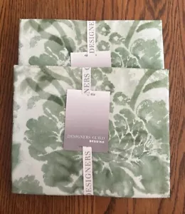 Designers Guild TARBANA DAMASCO NATURALE due federe standard 100% cotone Portogallo - Foto 1 di 3