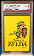 1989 The Legend Of Zelda Topps Nintendo Game Tip Stickers #5 PSA 10 Gem Mint NES