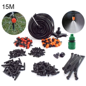 15M DIY Drip Irrigation System Misting Fog Micro Sprinkler Garden Watering Kit - Picture 1 of 13