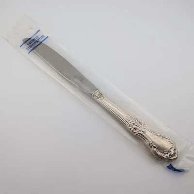 International Wild Rose Sterling Silver Place Knife - 9 1/4" - New in Package Foto 1 de 2