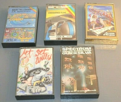 5 Cassettes Jeu Vidéo ZX Spectrum Sinclair - Photo 1/4