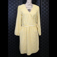 old navy yellow gingham dress