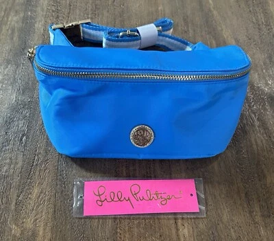 Bolso Cinturón Lilly Pulitzer Torrey Nuevo con Etiquetas en Azul Lunar Envío Gratis Foto 1 de 4