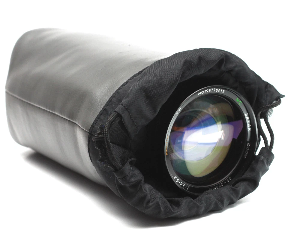 Vintage Soft Lens Case Pouch 8" High For Canon Sigma Nikon Tamron Vivitar - Image 1 of 4