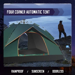 2-3 Man Automatic Instant Double Layer Pop Up Camping Tent Waterproof Outdoor GB - Picture 1 of 8