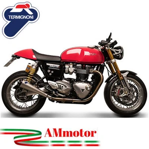 Auspuff Motorrad Termignoni Triumph Thruxton 2017 17 Endtopf Conical Edelstahl - Picture 1 of 1