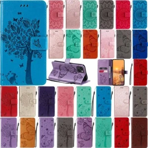 For iPhone 15 Pro Max 15 Plus 14 Pro Wallet Card Holder Flip Leather Case Cover - Picture 1 of 58