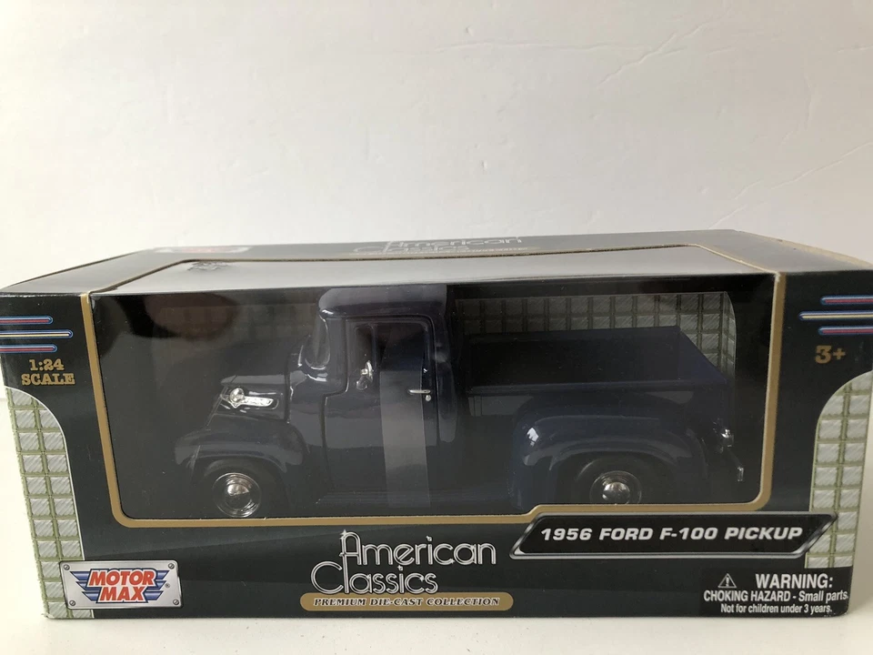 1956 Ford F-100 Pickup Truck White 1/24 Diecast Model Car by MOTORMAX 73235W