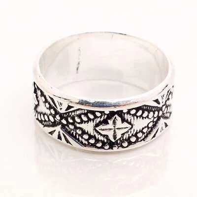 Argento 925 Placcato Fatto A Mano Gioielli Per Lei Anello Taglia 6 R-14266 - Immagine 1 di 3