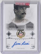2014 Panini Hall Of Fame 75th Anniversary HOF Signatures JIM RICE #86 Sox Auto