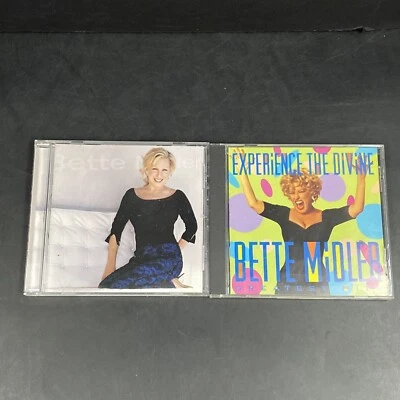 Lot of 2 Bette Midler Music CD Experience The Devine Greatest Hits Shiver Rose Foto 1 de 4