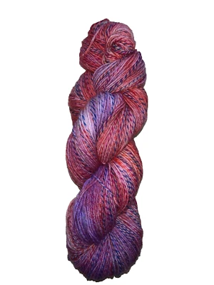 100 g  Handgefärbte  Merino-Sockenwolle   *ROTE  NÄSCHEN* - Bild 1 von 2
