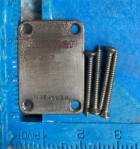 1982 Kramer Guitar Neck Plate for US Models: C 17xx - Picture 1 of 2