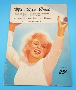 KANSAS  MISSOURI - BOWL ALL STAR GAME - COLLEGE FOOTBALL PROGRAM - 1947 - RARE - Picture 1 of 5