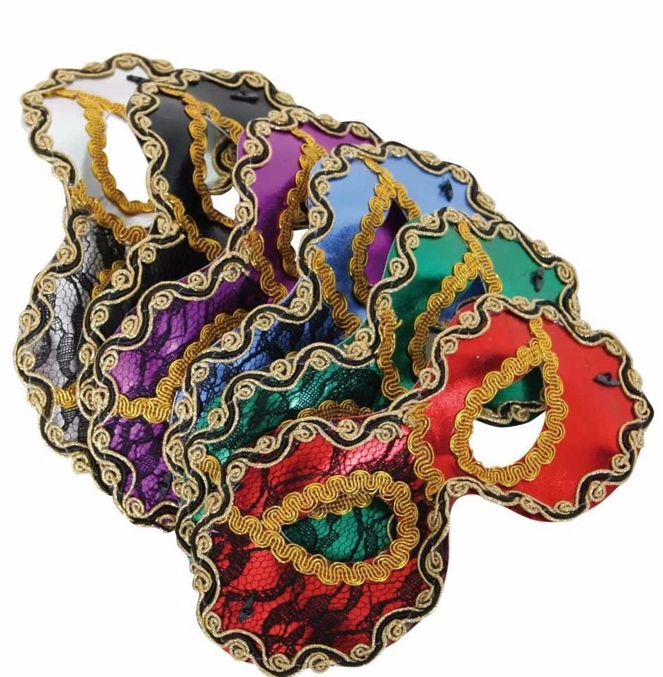 Domino Augenmaske mit Spitze Maske Fasching Karneval Maskenball 126793213 - Bild 1 von 1