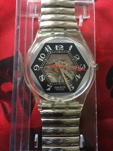 Swatch Gent Flex Black Jade Uhr (GK158/159) - Original + neue Batterie - 40/19 - Bild 1 von 3