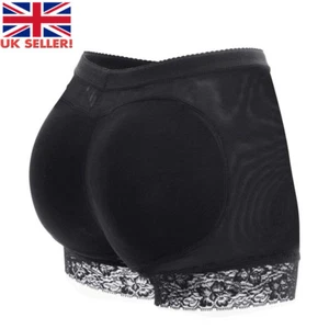 Women's Padded Bum Pants Enhancer Shaper Butt Lifter Booty Boyshorts Underwear - Picture 1 of 19