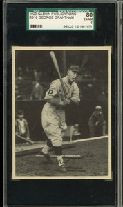 1929 R316 Kashin Publications GEORGE GRANTHAM Pittsburgh Pirates SGC EX/NM 6
