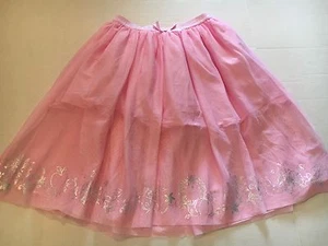 Little Girls Disney Cinderella Sheer Pink Skirt 9/10 From The Disney Store - Picture 1 of 8