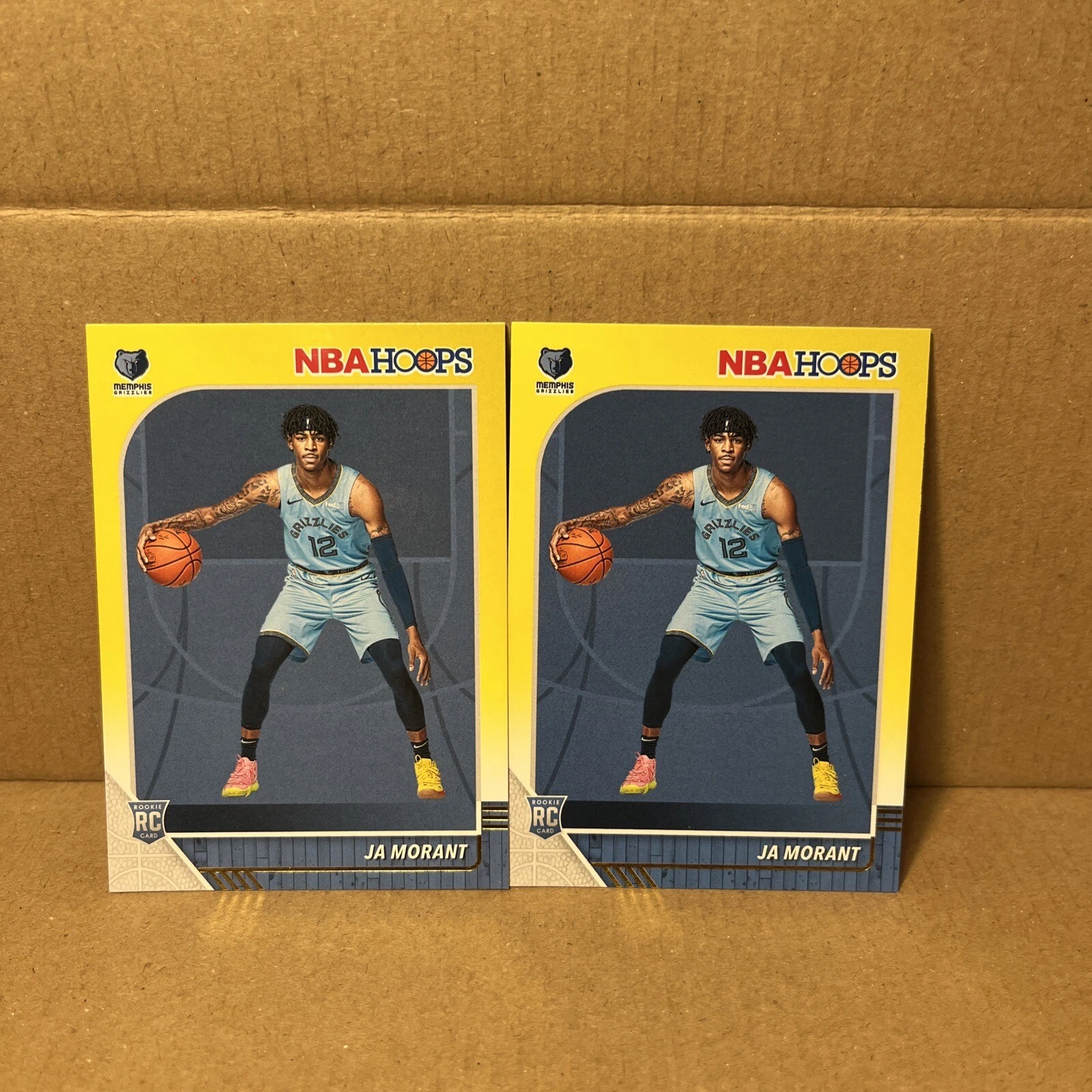 2019-20 Hoops Yellow Ja Morant Rc # 259 LOT OF TWO 2️⃣