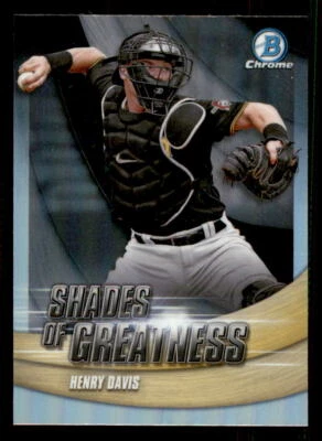 2022 Bowman Chrome Shades of Greatness #SG-3 Henry Davis Pittsburgh Pirates - Image 1 of 2