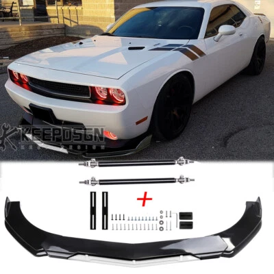 Alerón divisor de labios parachoques delantero blanco Scat Pack para Dodge Challenger rt srt8 Foto 1 de 4
