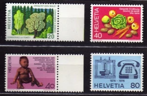 SWITZERLAND #610-614 MNH FOREST, FRUITS & VEGETABLES, INFANT, TELEPHONES - Picture 1 of 1