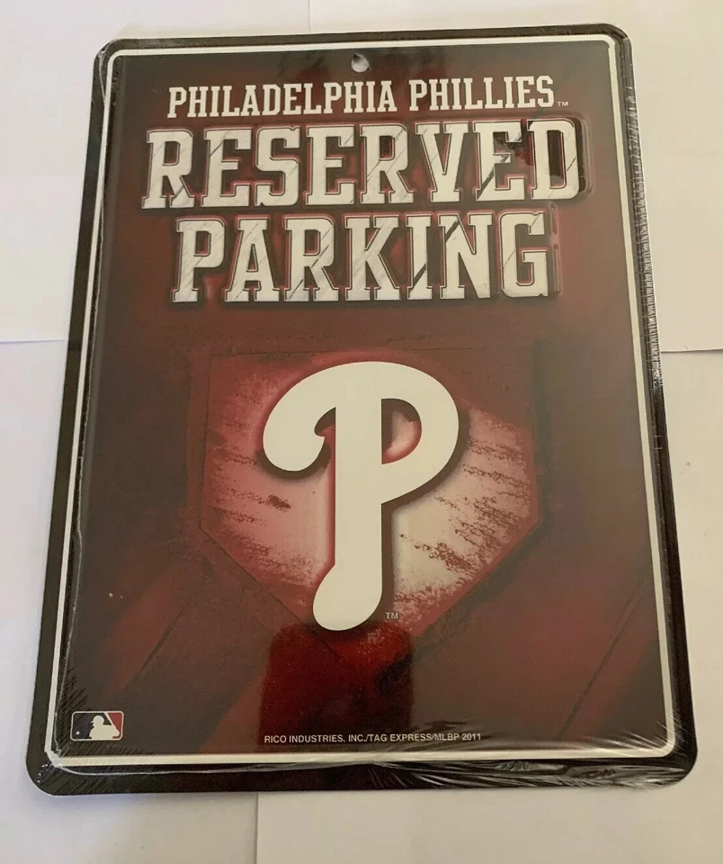 MLB Philadelphia Phillies ~ 11 By 8 Metal Parking Sign  $10.00 - Image 1 of 1