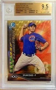 DYLAN CEASE 2017 Bowman Chrome 1/1 GOLD SUPERFRACTOR BGS 9.5 GEM MINT REGRADE 10