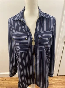 MICHAEL  KORS Zipper Shirt- Size Medium,No Tag Gorgeous Shirt - Picture 1 of 5
