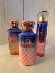 Bath & Body Works Pastel Skies Body Mist Shower Gel & Body Lotion New Set of 3 - Picture 1 of 1
