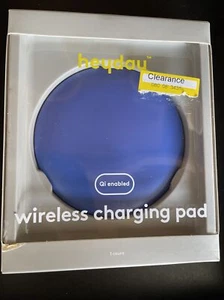 heyday Qi Enabled Wireless High Speed 5W Charging Pad - Blau - Bild 1 von 3