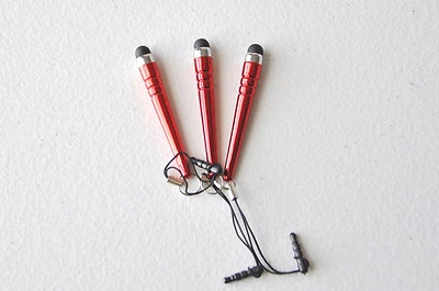 JUEGO DE BOLÍGRAFOS TÁCTILES STYLUS CORTOS 3,5 MM tapón antipolvo PARA APPLE IPHONE 3G 4S 5S IPOD 6 Foto 1 de 4