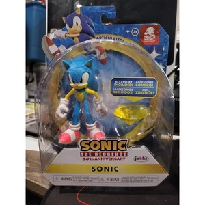 Jakks Sonic The Hedgehog Sonic 30th Annivesary Sealed Action Figure with Gem - Picture 1 of 2