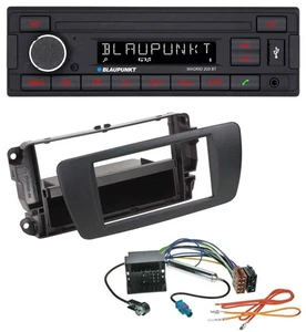 Blaupunkt USB AUX Bluetooth MP3 Autoradio für Seat Ibiza 6J ab 08 nitschwarz AN1 - Bild 1 von 9