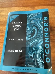 O'Connor's Texas CPRC Plus, 2023-2024 Civil Practice remedies Code Beck FLAW - Picture 1 of 5