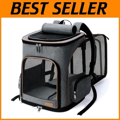 Mochila de viagem dobrável para pequenos animais de estimação - Perfeita para aventuras ao ar livre - Imagem 1 de 4