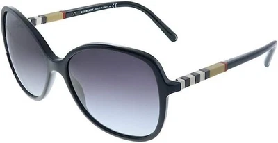 BURBERRY BE 4197 30018G Black Plastic Butterfly Sunglasses Grey Gradient Lens - Image 1 of 4