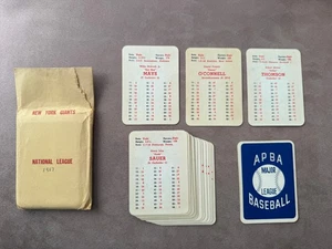 Original 1957 NEW YORK GIANTS APBA Baseball Team Set Complete Nice Cond W MAYS - Picture 1 of 6