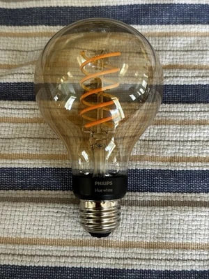 Philips Hue Smart 60W G25 Filament LED Bulb Soft Warm White Light 1-Pack - Image 1 of 2